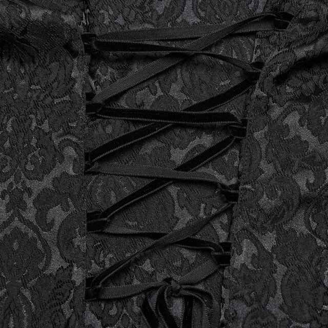 Punk Rave Gothic-Bluse Mystic Glow mit Reißverschluss L
