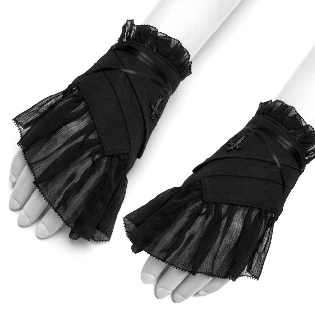 PUNK RAVE Gothic-Manschetten-Armstulpen M/L