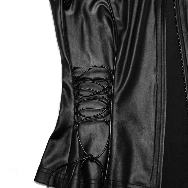 Punk Rave Wetlook Uniform Kurzarm-Bluse Wicked Command 4XL