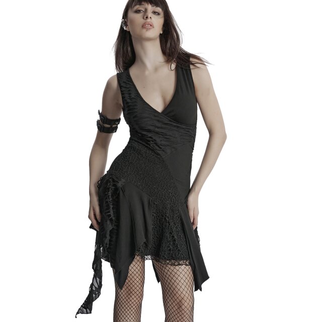 Punk Rave sleeveless tank mini dress Tragic Rendezvous
