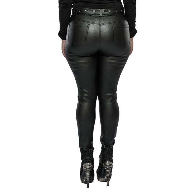 PUNK RAVE Plus Size Skinny faux leather trousers Beloved Havoc