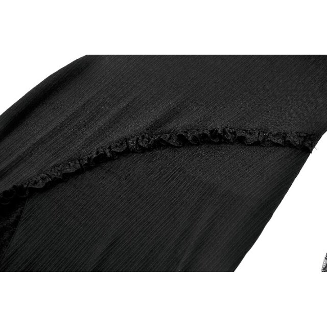 Langes schmales Gothic-Kleid Moonlit Kisses mit Spitze L