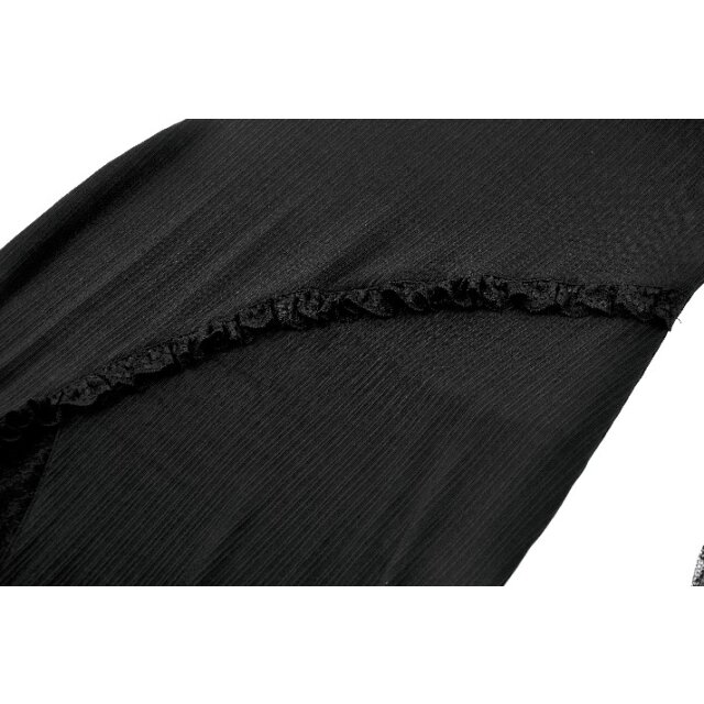 Langes schmales Gothic-Kleid Moonlit Kisses mit Spitze S