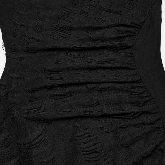 Punk Rave asymmetrisches Zipfelkleid Fatal Darkness mit Kapuze XL-XXL