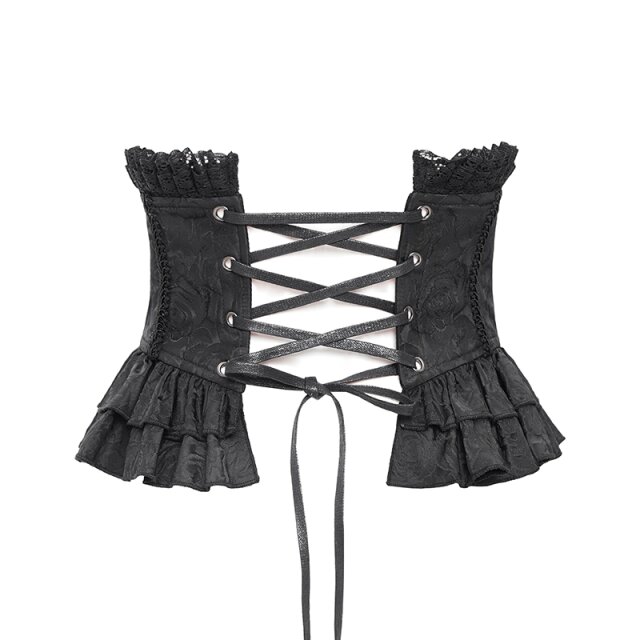 Gothic Korsagengürtel Crimson Grace uni-schwarz-M-L