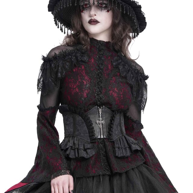Gothic Korsagengürtel Crimson Grace uni-schwarz-XS-S