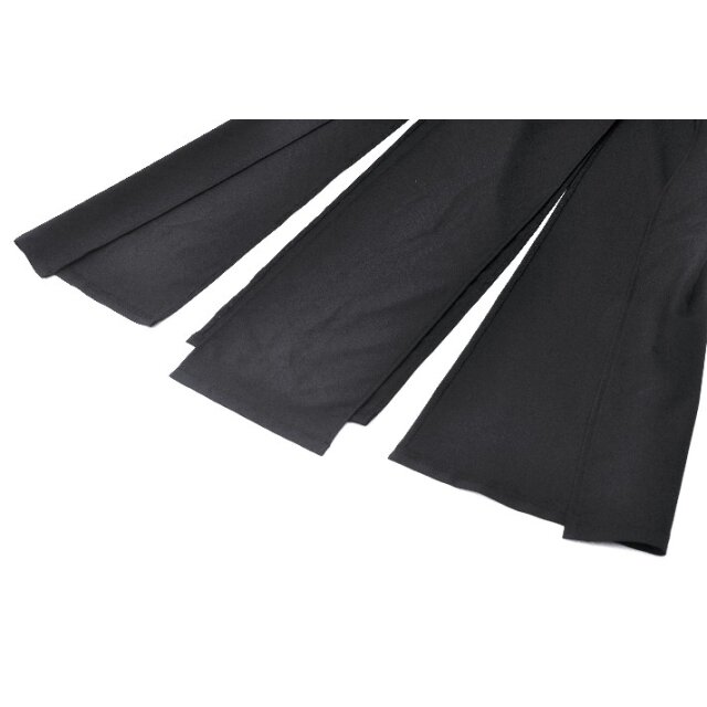 Long Punk Gothic Skirt Darker Than Midnight with Buckles