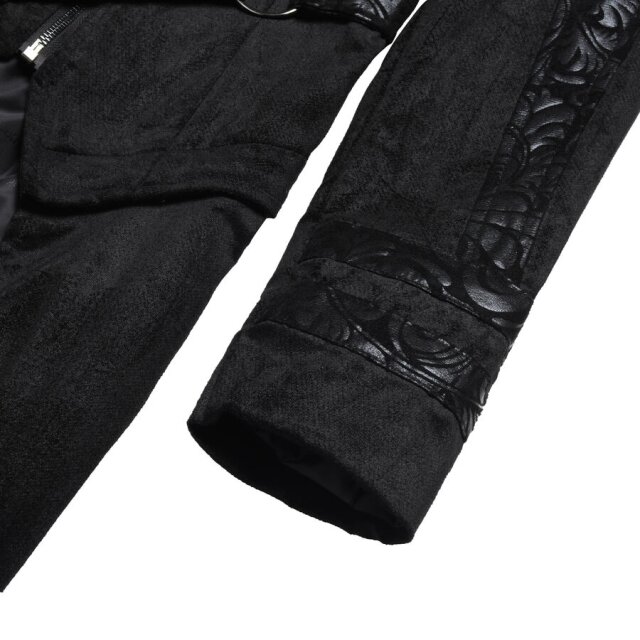 Long gothic coat Midnight Morph in velour