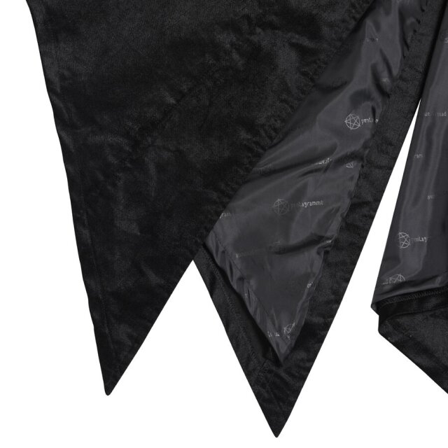 Long gothic coat Midnight Morph in velour
