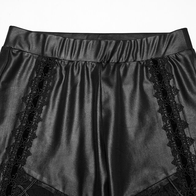 Punk Rave Wetlook Leggings Ombra Sacra mit Spitze 3XL
