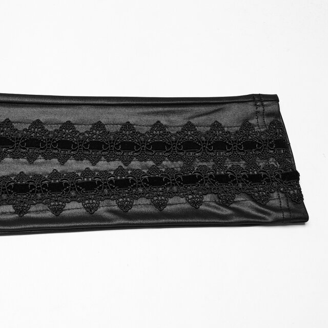Punk Rave Wetlook Leggings Ombra Sacra with Lace