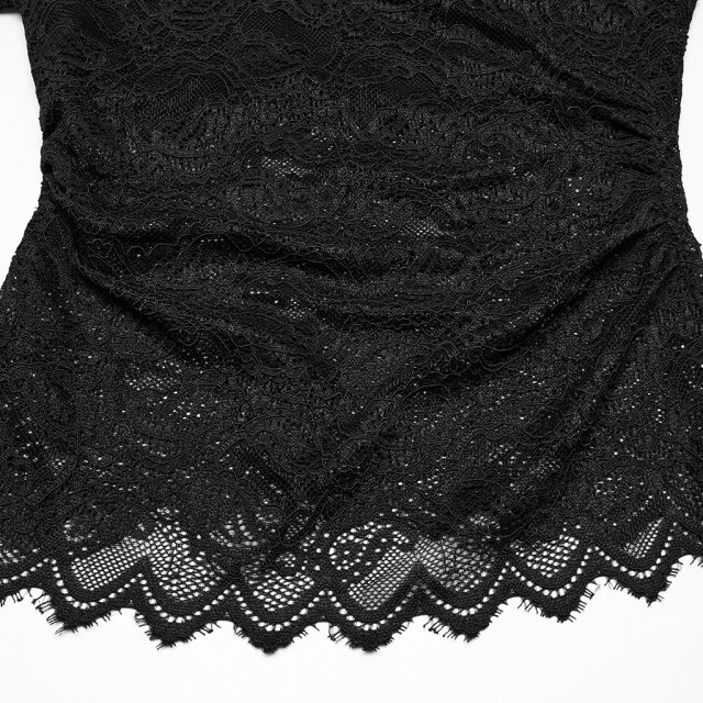 Punk Rave Long Sleeve Lace Shirt Lacrimosa