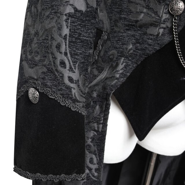 Langer Gothic Brokatmantel Crescendo Obscura S