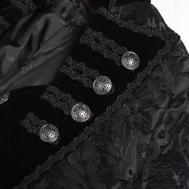 Langer Gothic Brokatmantel Crescendo Obscura S