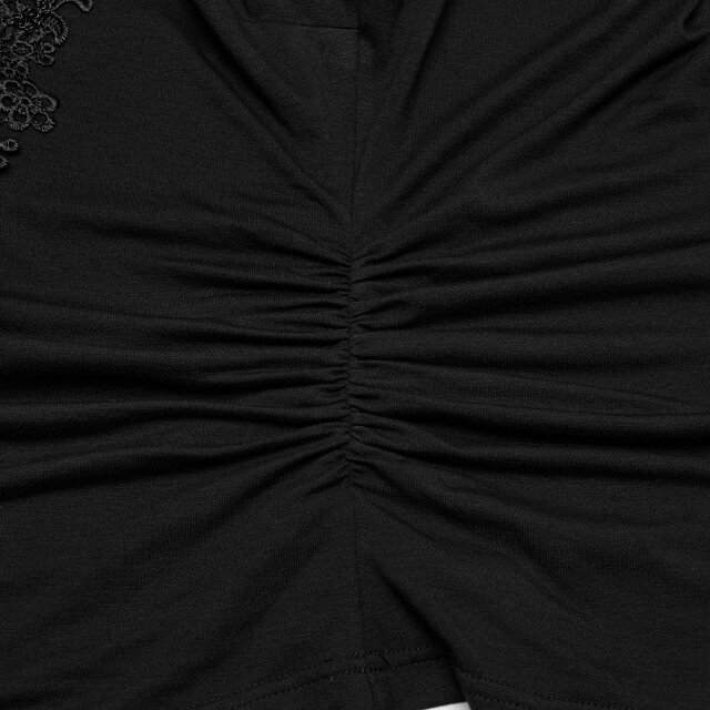 Dunkelromantisches Punk Rave T-Shirt Obsidian Kiss M-L