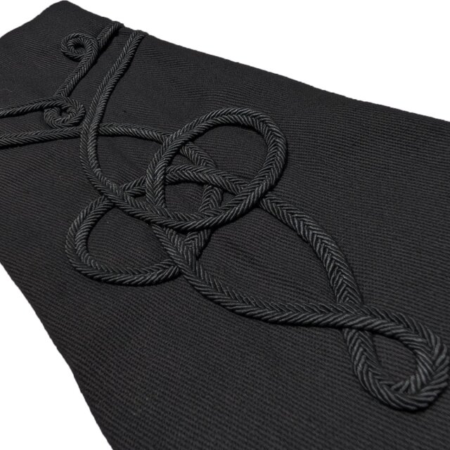 Uniform Gothic-Frack Midnight Regiment mit Borten 3XL