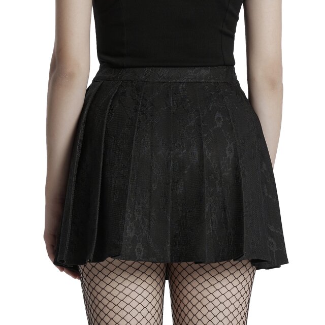 Punk Rave Faltenmini Panic Cutie mit Ketten M