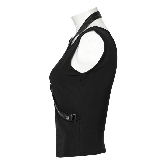 Punk Rave Tanktop Crossed Paths mit Riemen XL/XXL