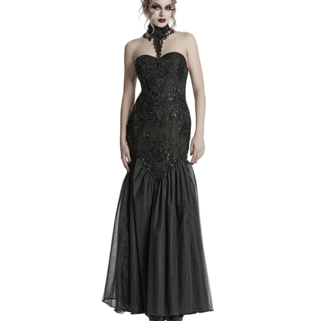Langes Mermaid Kleid Mira Noire – The Last Soirée mit Pailletten XL