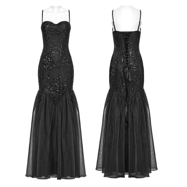 Langes Mermaid Kleid Mira Noire – The Last Soirée mit Pailletten XS