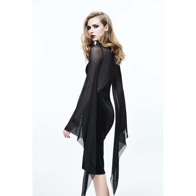 Verführerisches Samtkleid Opium mit transparenten Einsätzen
