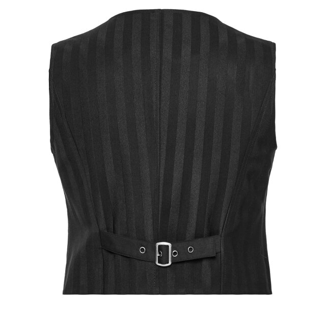 Gestreifte PUNK RAVE  Steampunk Weste Monocle XXL