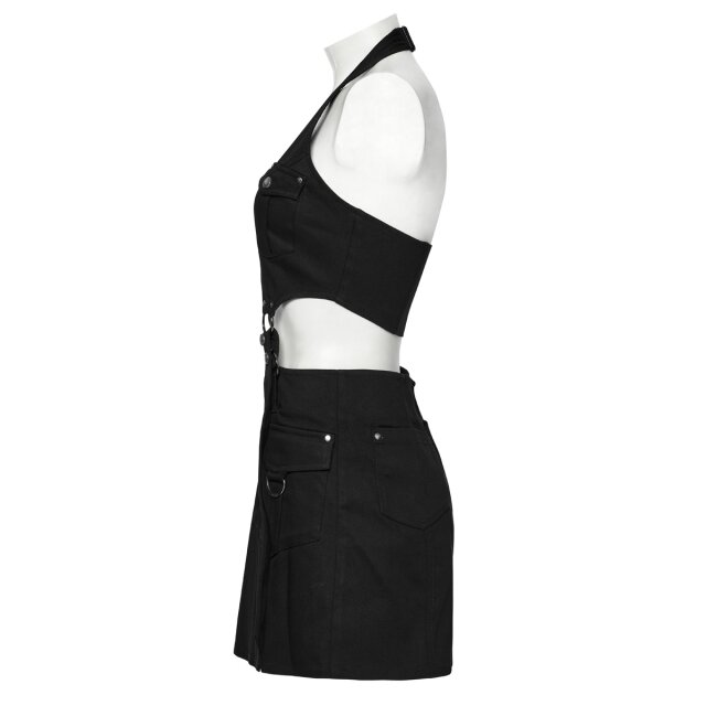 Punk Rave 2in1 Minikleid Urban Unit im Tech Wear Stil M