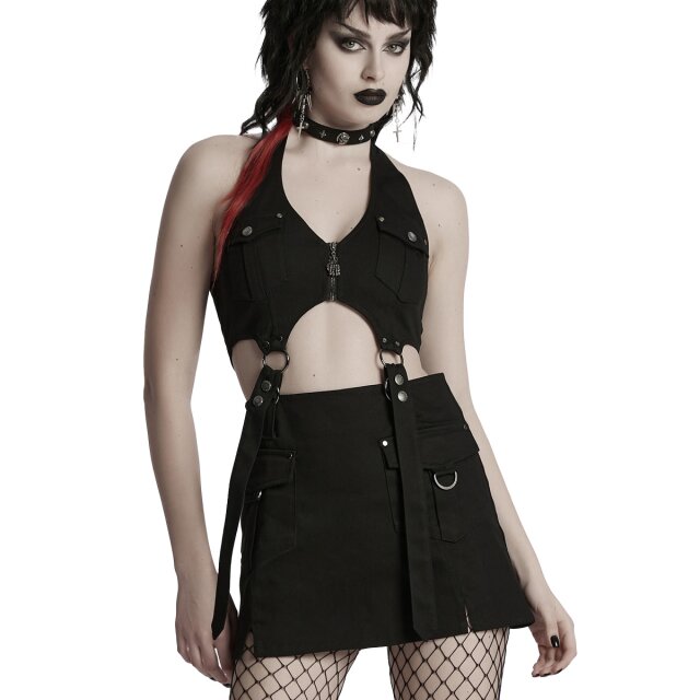 Punk Rave 2in1 Minikleid Urban Unit im Tech Wear Stil M