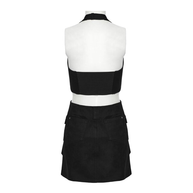 Punk Rave 2in1 Minikleid Urban Unit im Tech Wear Stil XXL