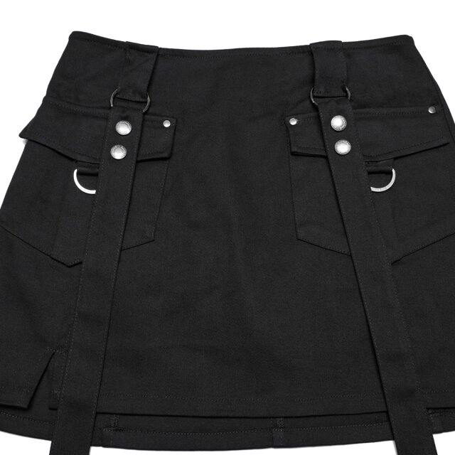 Punk Rave 2in1 Minikleid Urban Unit im Tech Wear Stil XXL