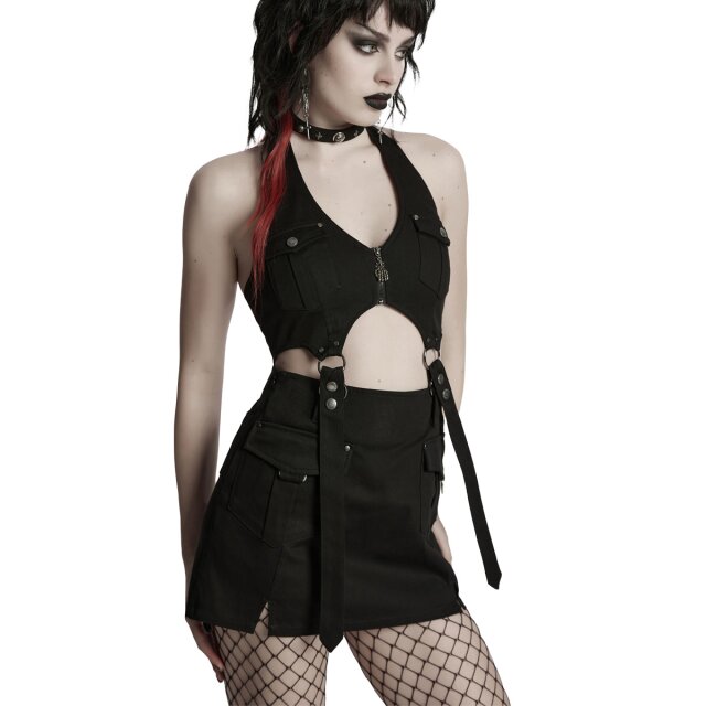 Punk Rave 2in1 Minikleid Urban Unit im Tech Wear Stil XXL