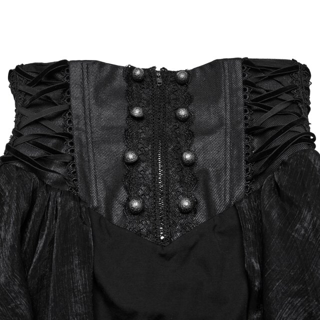 Punk Rave Transparent High-Low Ruffled Skirt Schattenschleier