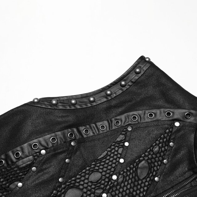 Punk Rave Post-Apocalyptic Waistcoat Studded Cult