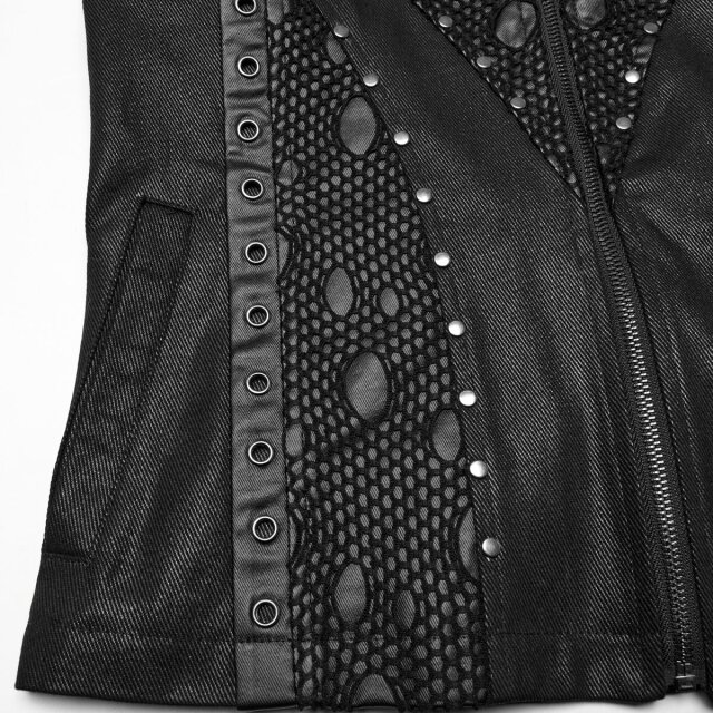 Punk Rave Post-Apocalyptic Waistcoat Studded Cult