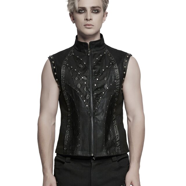 Punk Rave Post-Apocalyptic Waistcoat Studded Cult