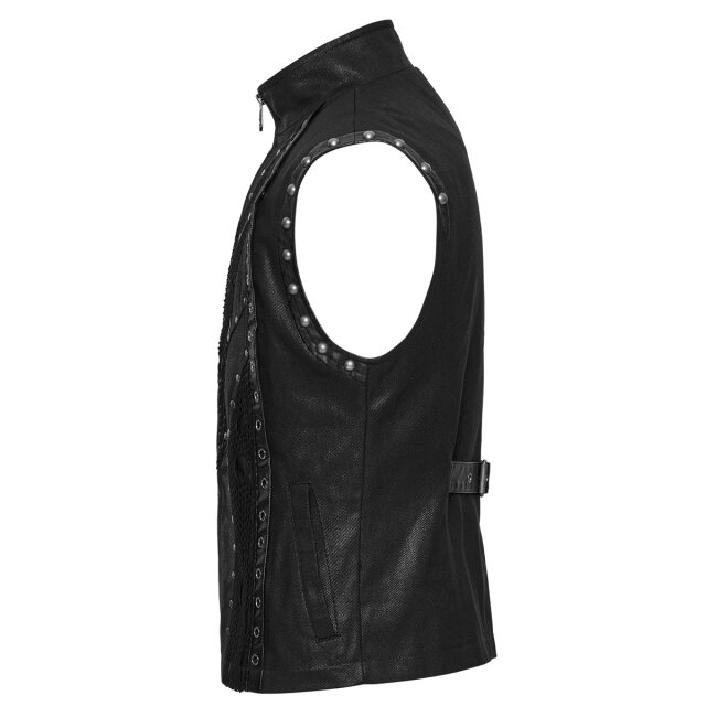 Punk Rave Post-Apocalyptic Waistcoat Studded Cult
