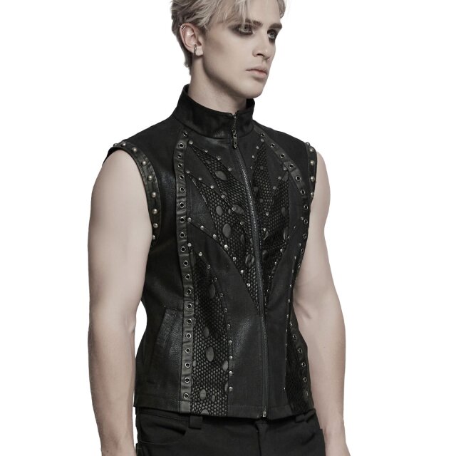 Punk Rave Postapokalypse Weste Studded Cult M