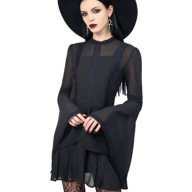 KILLSTAR Begone Langarm Minikleid L