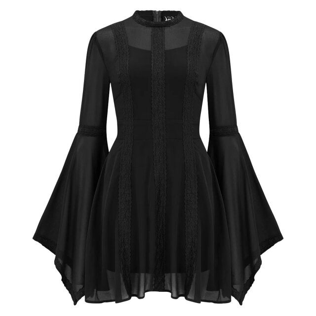 KILLSTAR Begone Langarm Minikleid L