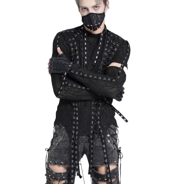 Devil Fashion Longsleeve Torn Horizon in Wasteland Look