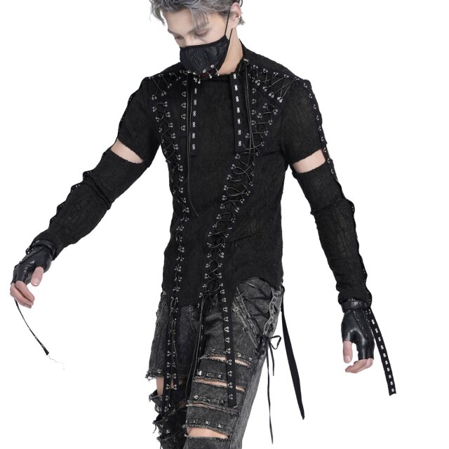 Devil Fashion Longsleeve Torn Horizon in Wasteland Look