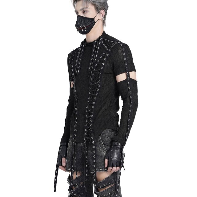 Devil Fashion Longsleeve Torn Horizon in Wasteland Look