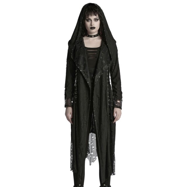 Dünner PUNK RAVE Fetzenmantel Until Dusk XL/XXL