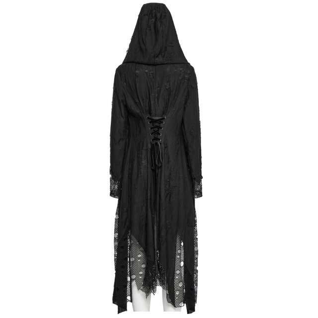 Dünner PUNK RAVE Fetzenmantel Until Dusk XL/XXL
