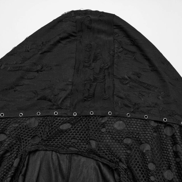 Dünner PUNK RAVE Fetzenmantel Until Dusk XL/XXL