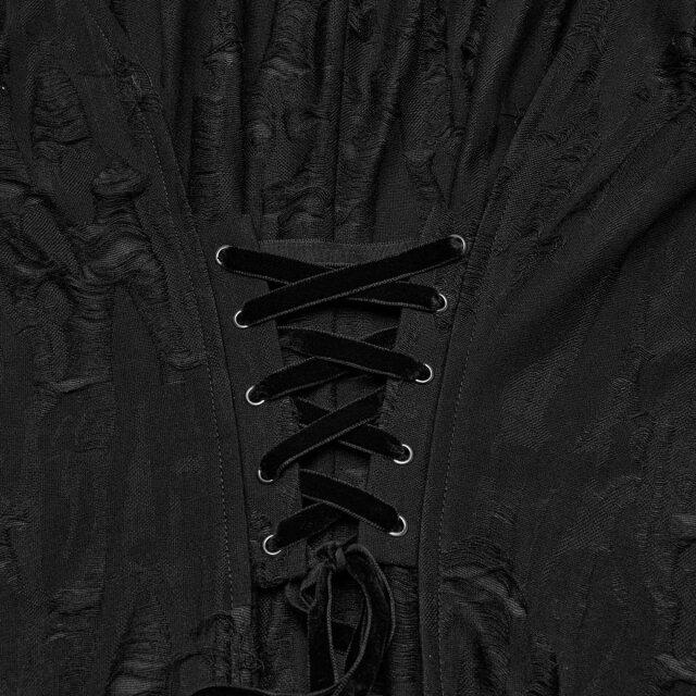 Dünner PUNK RAVE Fetzenmantel Until Dusk XL/XXL