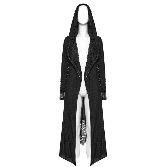 Dünner PUNK RAVE Fetzenmantel Until Dusk XL/XXL