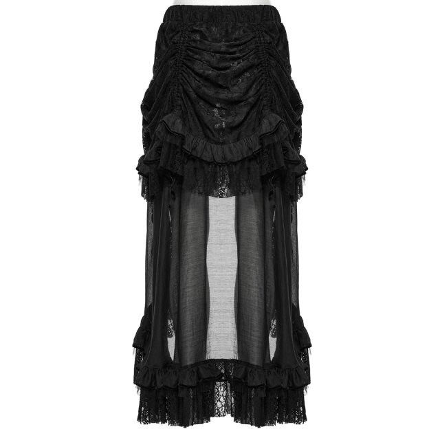 PUNK RAVE wandelbarer Volantrock Darkling Grace XL-XXL