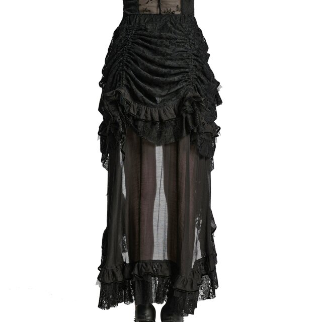 PUNK RAVE wandelbarer Volantrock Darkling Grace XS-S