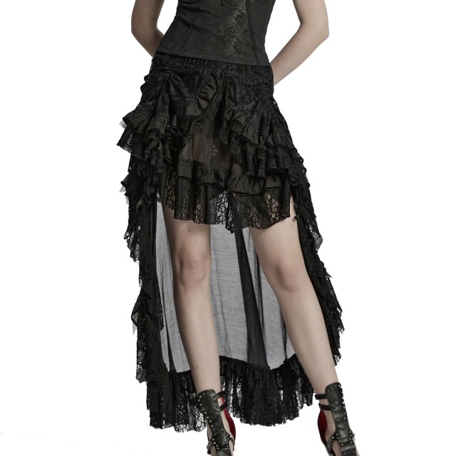 PUNK RAVE wandelbarer Volantrock Darkling Grace XS-S